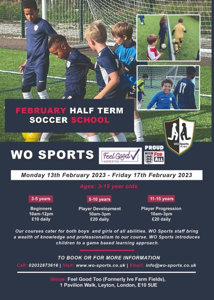 February Half Term Soccer School London 2024